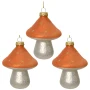 Szklane grzybki - Zawieszka choinkowa 9 cm kpl. 3 szt. 3