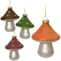 Szklane grzybki - Zawieszka choinkowa 9 cm kpl. 3 szt. 5