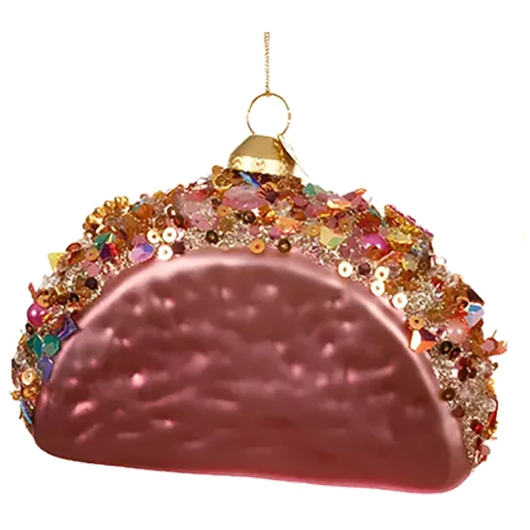 Szklane słodkie przekąski - zawieszka choinkowa 11 cm w4