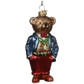 Szklany niedźwiedź - Zawieszka choinkowa 11,7 cm