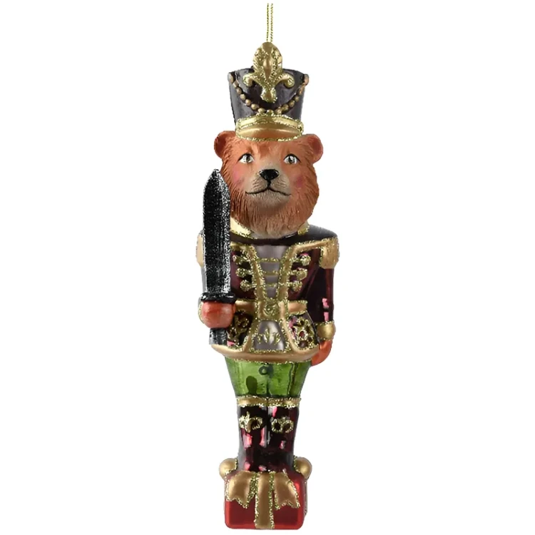 Żołnierz - Szklana zawieszka choinkowa 18 cm w1
