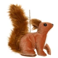 Wiewiórka z futerkiem - Nietłukąca zawieszka choinkowa 15 cm wiewioórka 2
