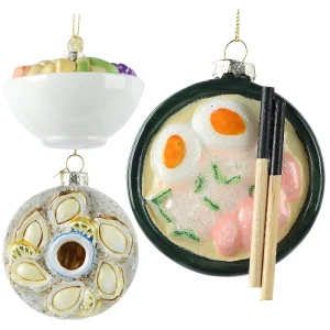 Szklane zawieszki choinkowe  8 cm