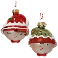 Elf - Szklana zawieszka choinkowa 7 cm mix