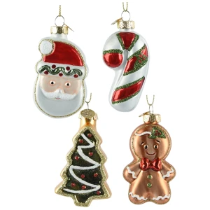 Świąteczne zawieszki choinkowe - 4,8x2,7x8cm 
