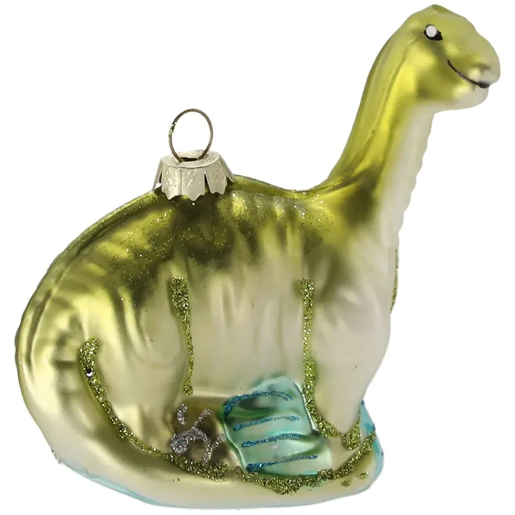 Potwór z Loch Ness - Szklana zawieszka choinkowa 9,5 cm