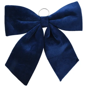 Poliestrowa granatowa kokarda na choinkę