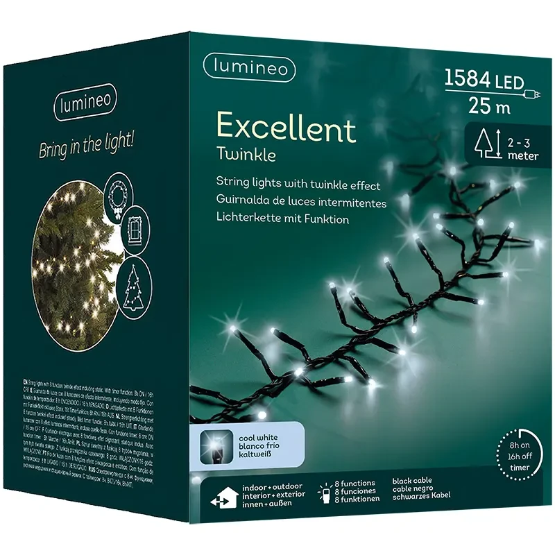 Światełka choinkowe EXCELLENT TWINKLE - 8 funkcyjny programator 10