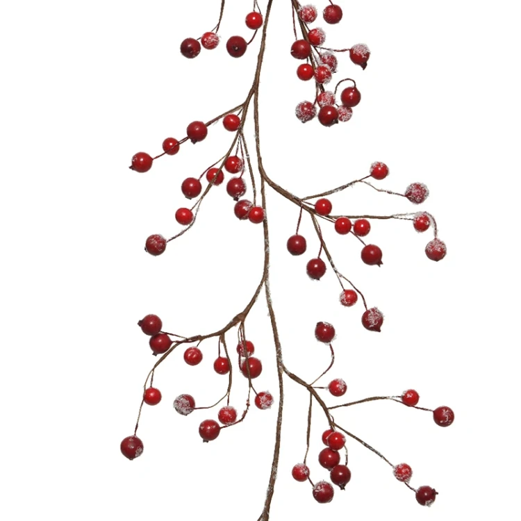 Girlanda dekoracyjna z czerwonej jagody 130 cm