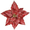 Gwiazda betlejemska na klipsie 28x10 cm