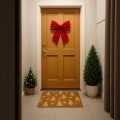Świąteczna wycieraczka kokosowa 60x40 door 2