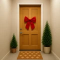 Świąteczna wycieraczka kokosowa 60x40 door 1