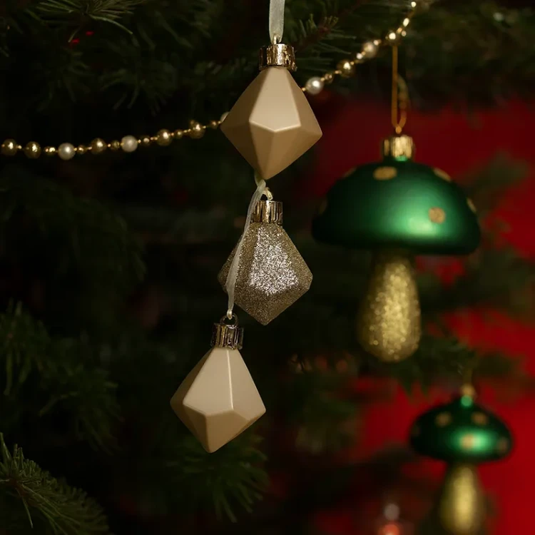 Diamenty - Zawieszka choinkowa z kamieniem 5,8 cm zdj3