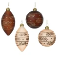 Szklane bombki choinkowe kpl. 6 szt. 8 cm
