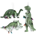 Plastikowe dinozaury - zawieszki choinkowe 10,5 cm