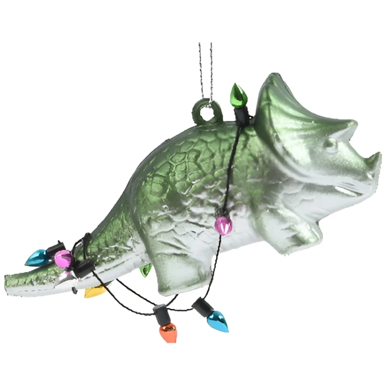 Plastikowe dinozaury - zawieszki choinkowe 10,5 cm w1
