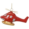 Pojazdy - nietłukące zawieszki choinkowe 13,5 cm helikopter