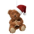 Miś - zawieszka choinkowa 12 cm z gwiazdką