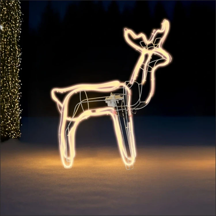 Renifer z ruchomą głową - Dekoracja świąteczna 720 LED
