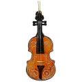 Klasyczne skrzypce - szklana zawieszka choinkowa 12 cm  wzór 2
