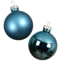 Szklane bombki w tubie 8 cm - 6 szt zdjęcie 1