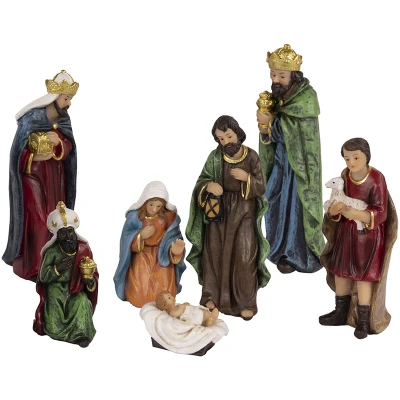 Zestaw figurek do Szopki Bożonarodzeniowej 12,5 cm - 7 el.