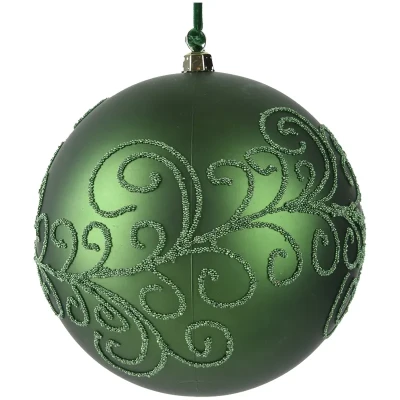 Zielona bombka choinkowa - 12 cm 1 szt.