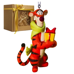 Zawieszka choinkowa Tygrysek z prezentem z bajki Kubuś Puchatek od DISNEY