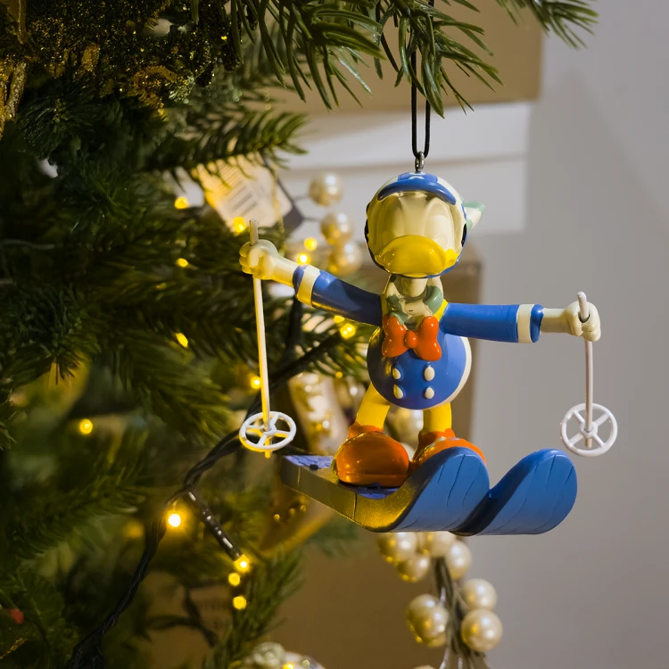 Zawieszka choinkowa 3D Donald na nartach z bajki Kaczor Donald od DISNEY