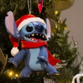Zawieszka choinkowa Stitch w czapce Mikołaja z bajki Lilo i Stitch od DISNEY