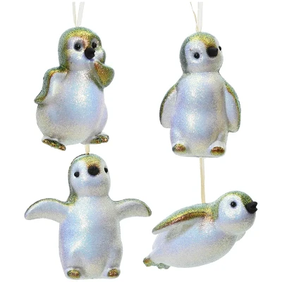 Pingwiny - nietłukące zawieszki choinkowe 8,5 cm mix