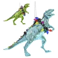 Dinozaur z światełkami świątecznymi 11 cm