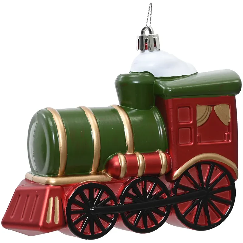Pociąg - Plastikowa zawieszka choinkowa 13 cm