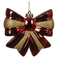 Kokarda - Plastikowa zawieszka choinkowa 12 cm czerwony/złoto