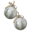 Las - Plastikowe bombki choinkowe 8 cm 6 cm