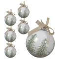 Las - Plastikowe bombki choinkowe 8 cm 6 cm