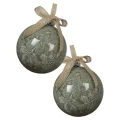 Gałęzie - Plastikowe bombki choinkowe 8 cm 6 cm