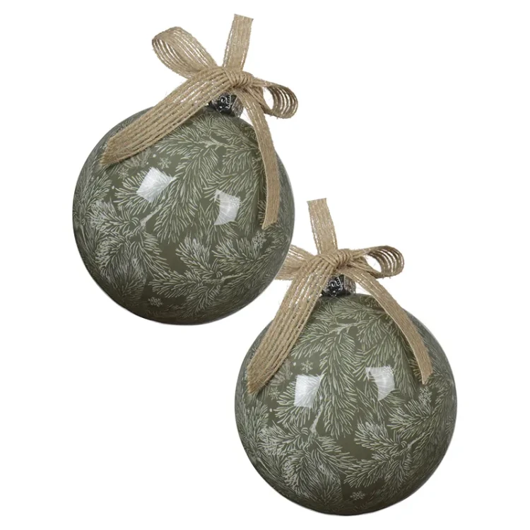 Gałęzie - Plastikowe bombki choinkowe 8 cm 6 cm