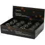 Czarne plastikowe bombki choinkowe 12 szt. 8 cm
