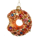 Przekąski - szklane zawieszki choinowe 11 cm donut