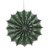 Zielona papierowa gwiazda choinkowa 30 cm w1