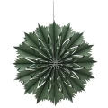 Zielona papierowa gwiazda choinkowa 30 cm w1
