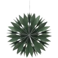 Zielona papierowa gwiazda choinkowa 30 cm w2