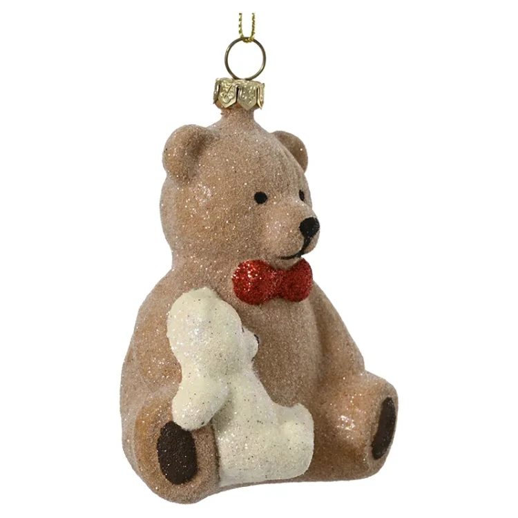 Miś z paluszkiem - zawieszka choinkowa 11 cm w1