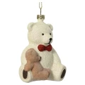 Miś z paluszkiem - zawieszka choinkowa 11 cm w2