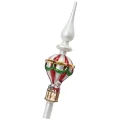 Szklany szpic choinkowy 31 cm balon