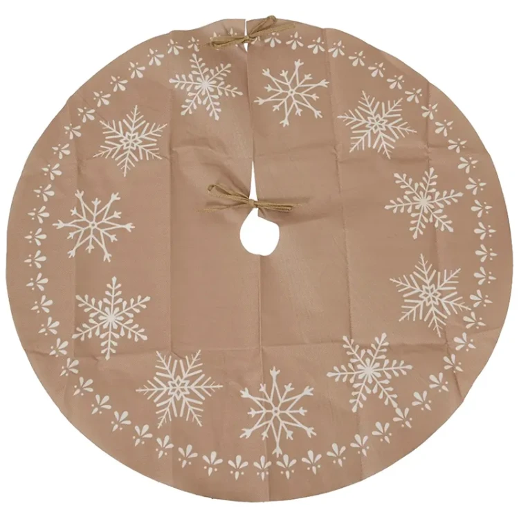 Poliestrowa sukienka pod choinkę - 90 cm śnieżki