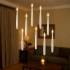 Wiszące świeczki LED - kpl. 10 szt. 15 cm