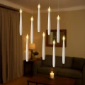 Wiszące świeczki LED - kpl. 10 szt. 15 cm