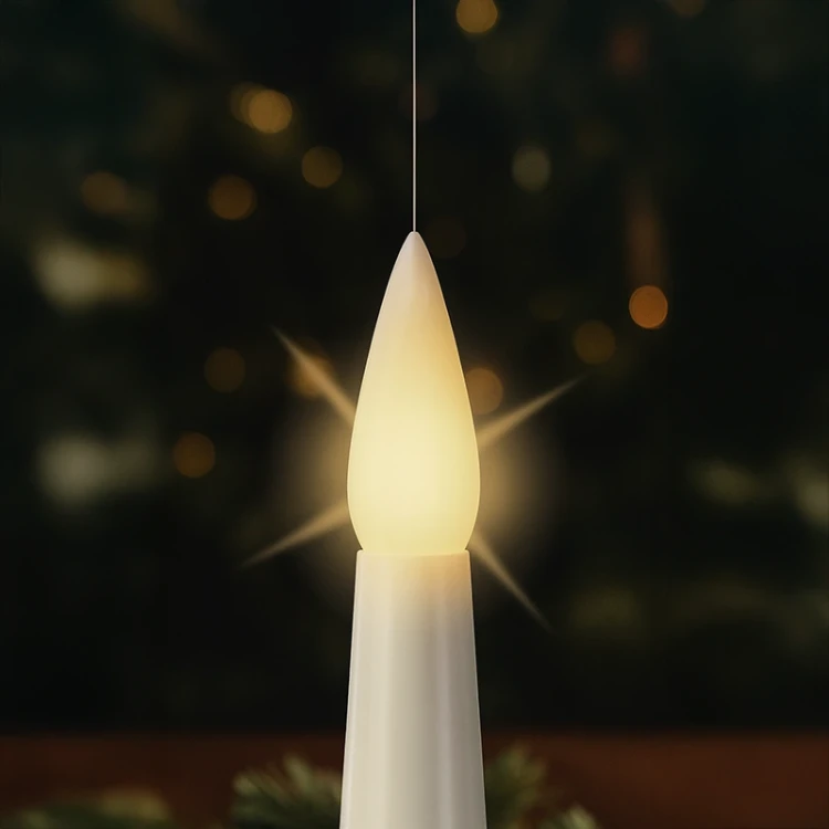 Wiszące świeczki LED - kpl. 10 szt. 15 cm
